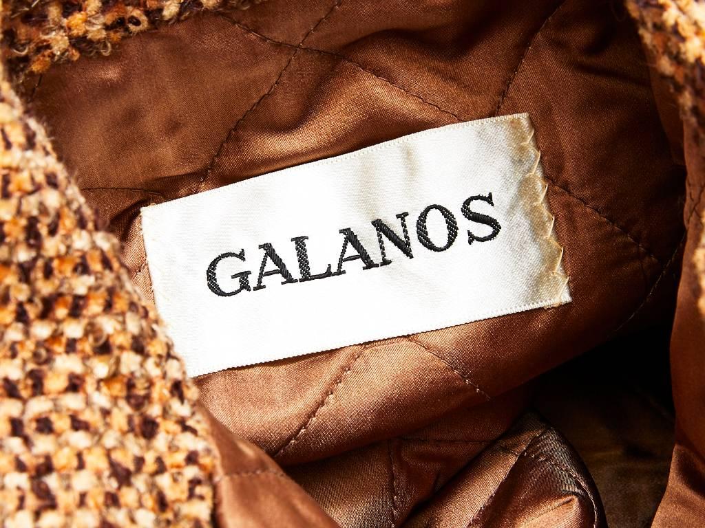 Galanos Tweed Coat In Excellent Condition In New York, NY