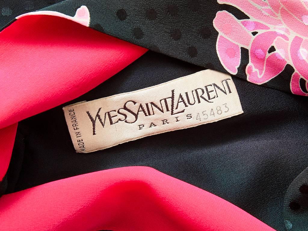 Yves Saint Laurent Couture Crysanthemum Pattern Evening Ensemble 2