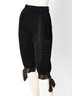 Yves Saint Laurent Embroidered Velvet Knickers