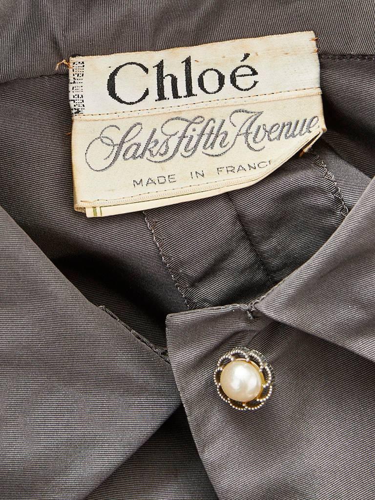 Women's Karl Lagerfeld for Chloe Taffeta Faille Evening Dress
