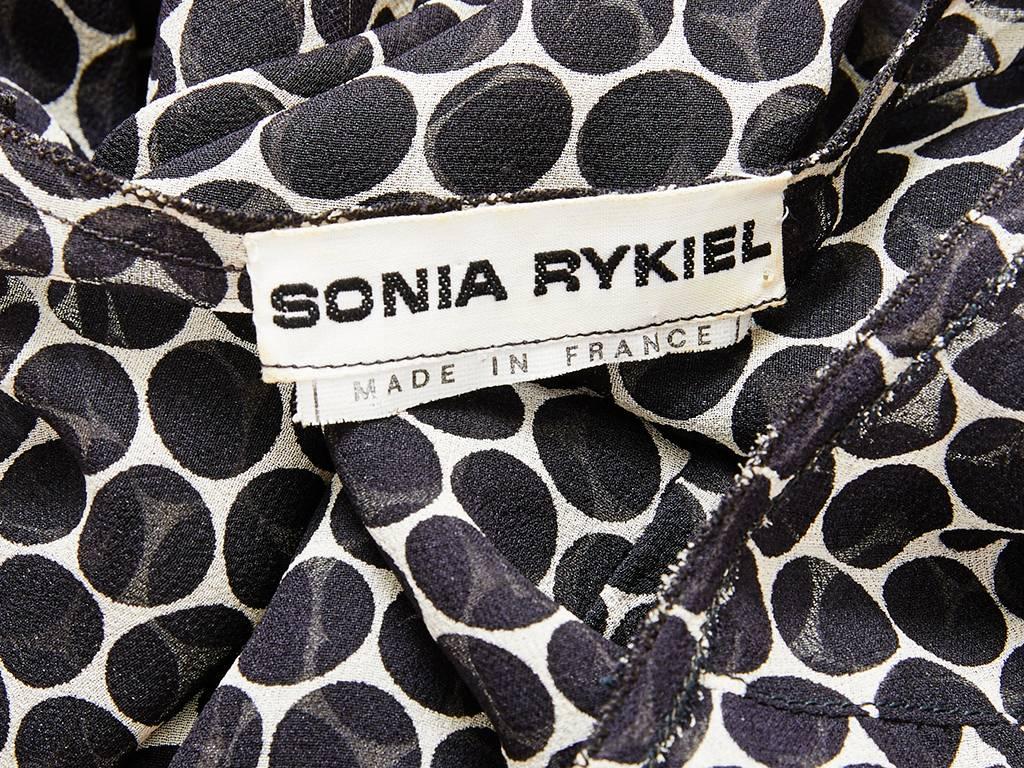 Women's Sonia Rykiel Dot Pattern Chiffon Shift For Sale