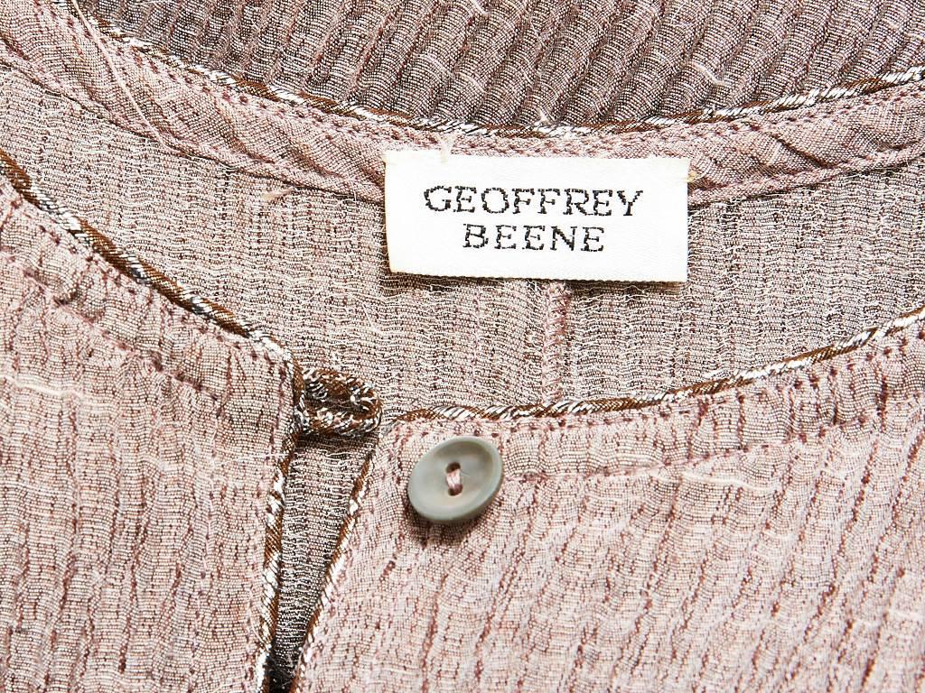 Women's Geoffrey Beene Crinkled Wool Belted Caftan
