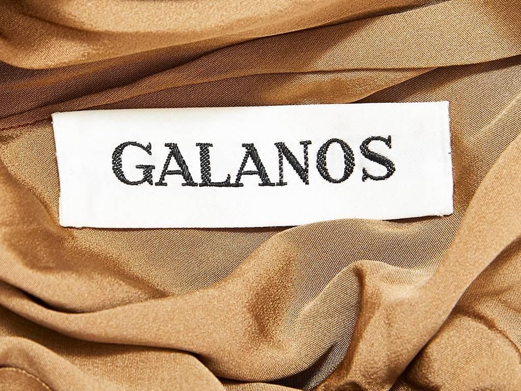 Galanos Mehrschichtiges Chiffon-Cocktailkleid im Zustand „Hervorragend“ im Angebot in New York, NY