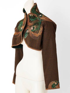 Geoffrey Beene Lesage Embroidered Bolero