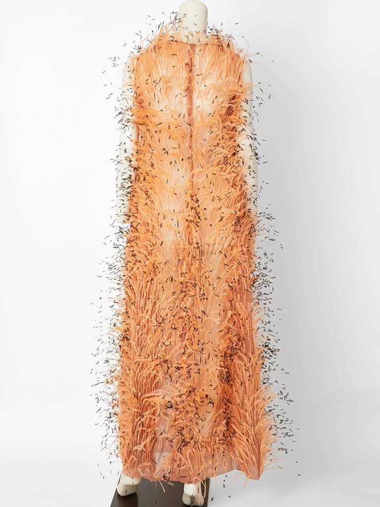 Balenciaga Feathered Gown C. 1967 2