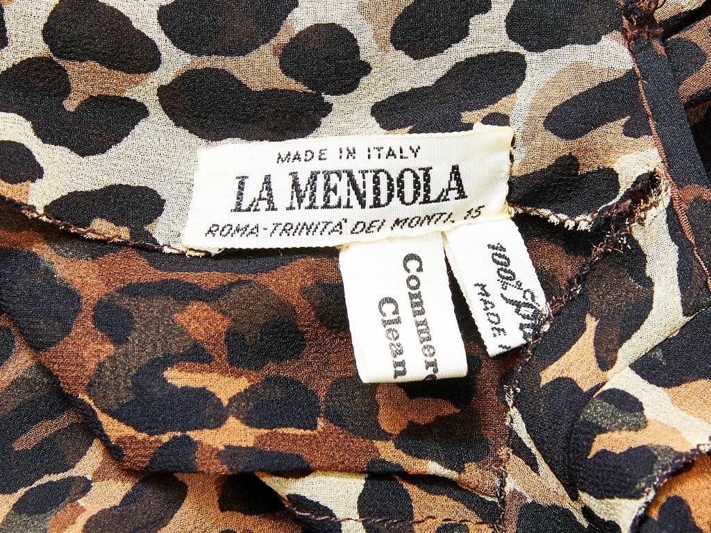 Women's La Mendola Leopard Print Silk Georgette Dress