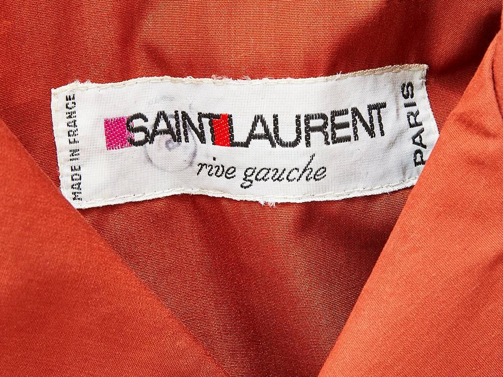 Women's Yves Saint Laurent Rive Gauche Double Breasted Trench C. 1970's