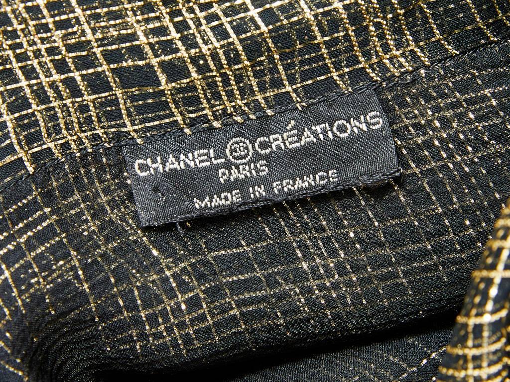 Women's Chanel Lurex Lavaliere Blouse