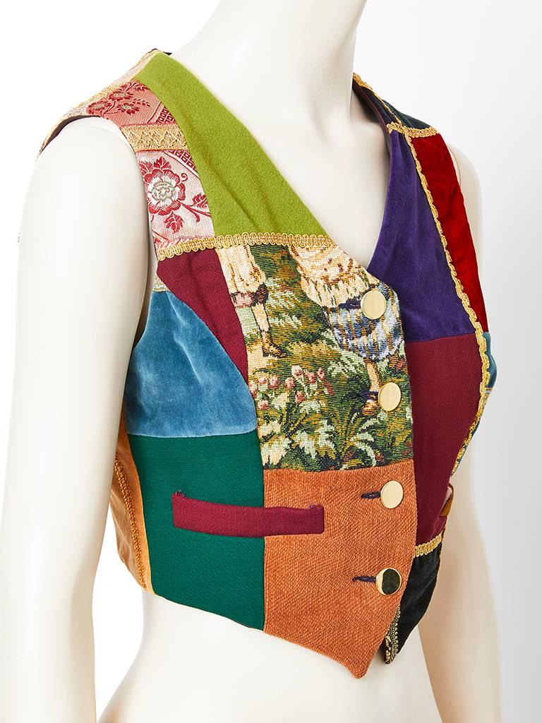 dolce and gabbana patchwork blazer