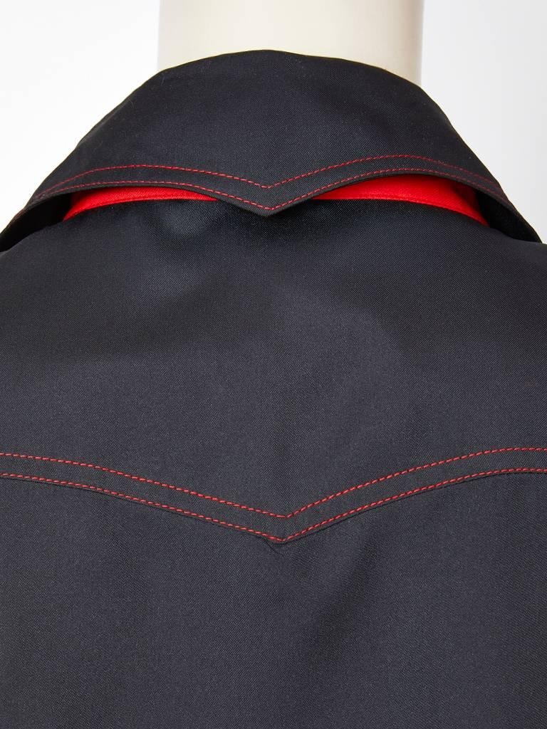 Beene Bag Black Pant Ensemble with Red Detail 1