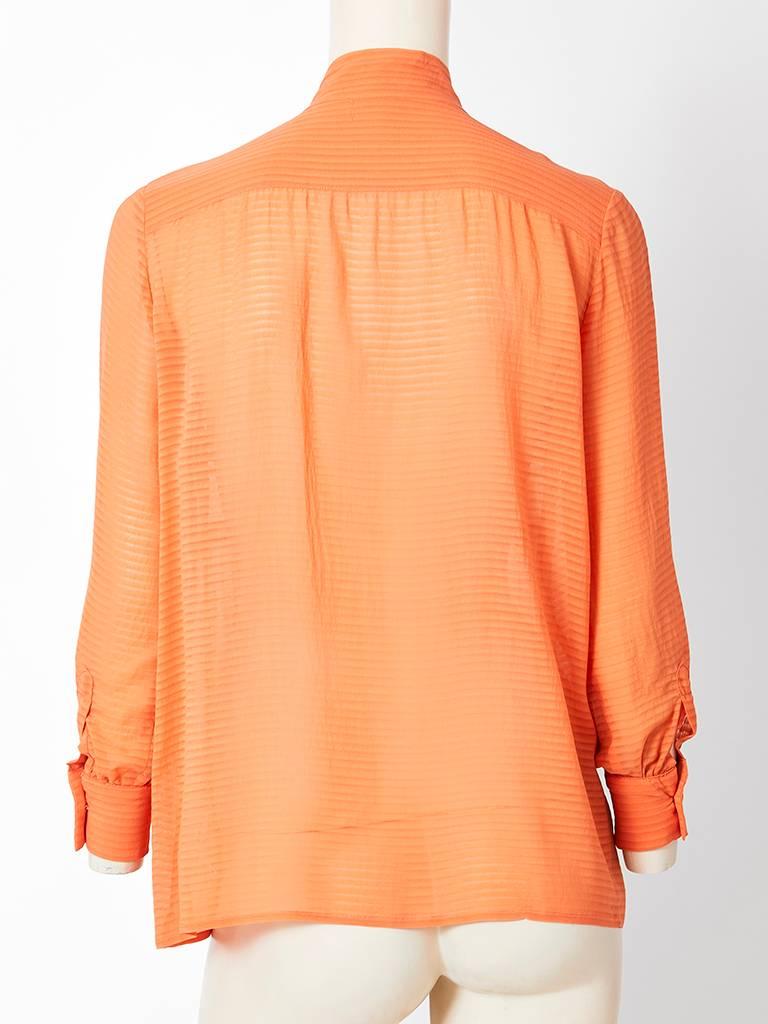 Chanel Silk Georgette Blouse In Excellent Condition In New York, NY