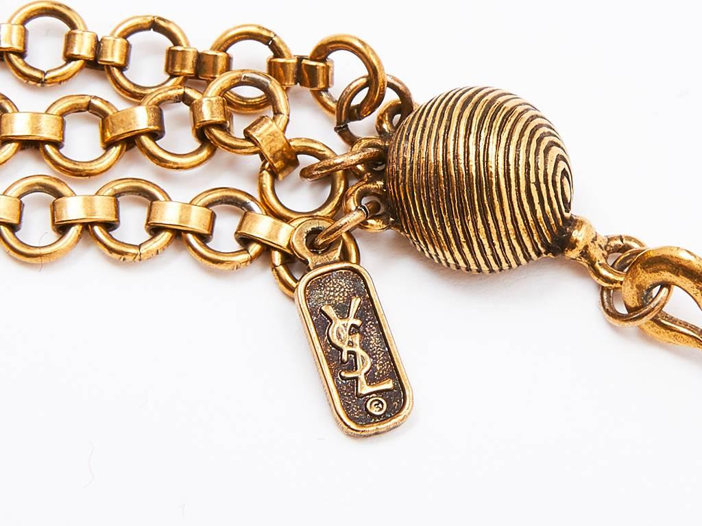 Women's Yves Saint Laurent Multi-Strand Coin Necklace