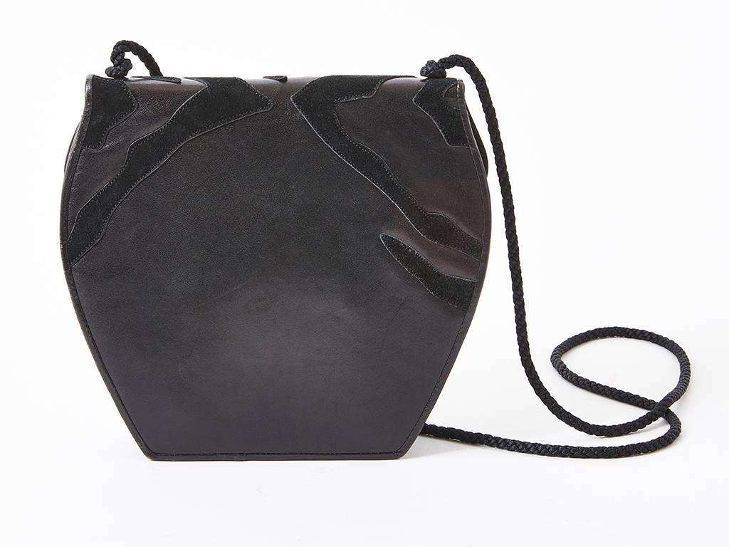 Yves Saint Laurent Leather and Suede Bag In Excellent Condition In New York, NY