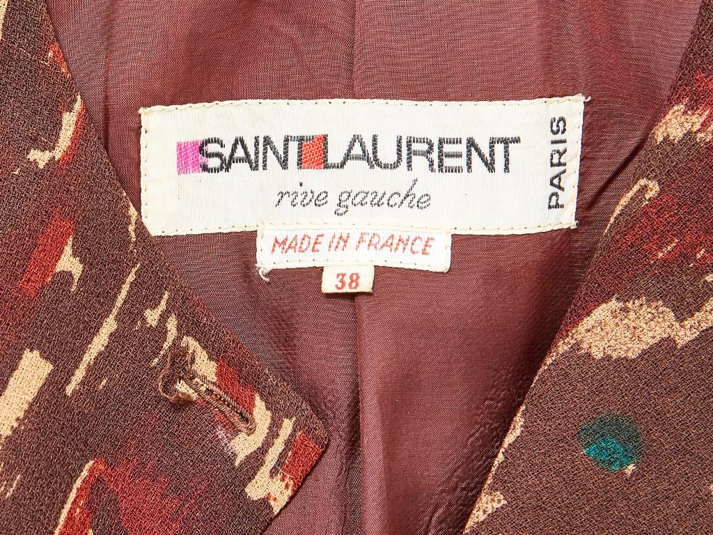 Yves Saint Laurent Rive Gauche 70's Tunic and Pant  Ensemble 1