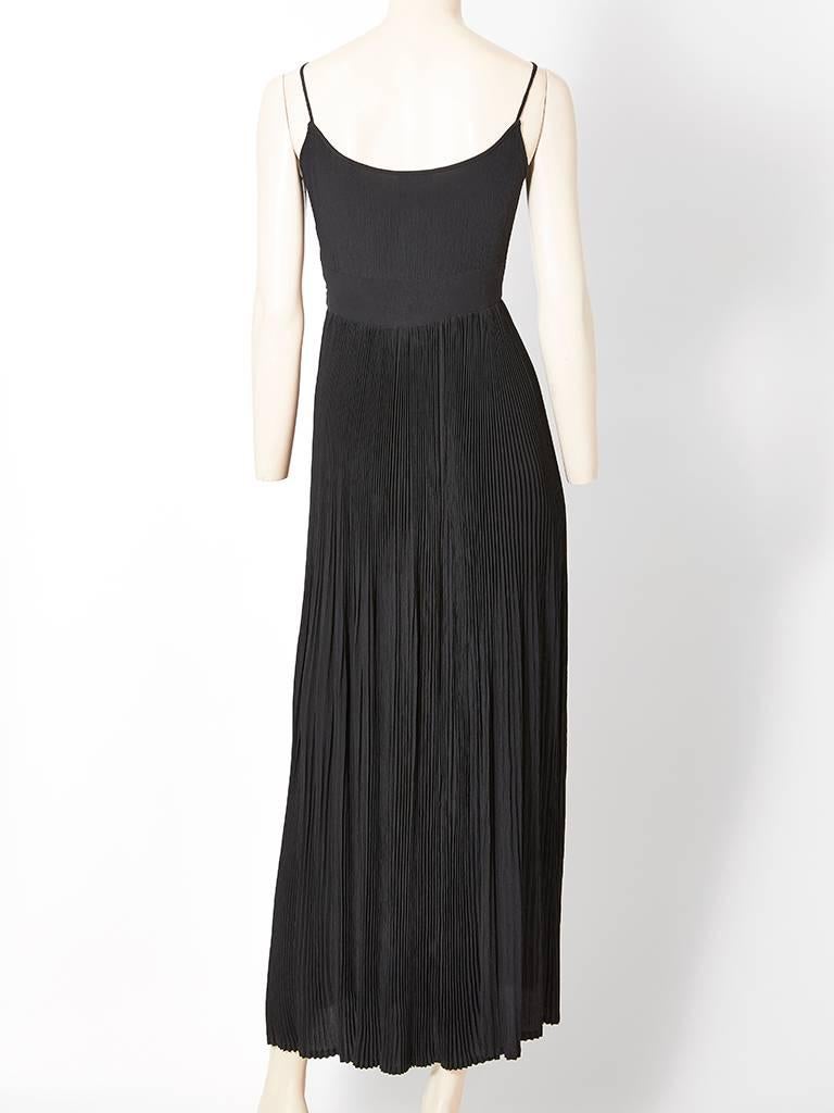 Chanel Créations Plissé Gown C. 1970's In Excellent Condition In New York, NY