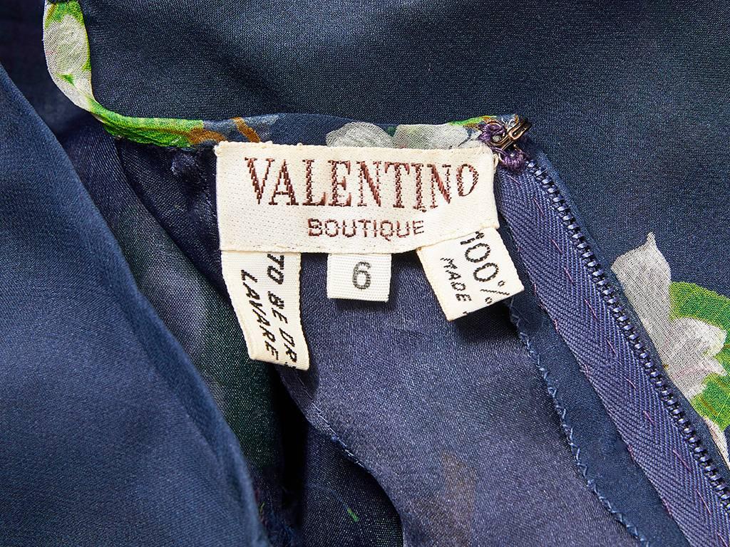 Valentino Organza Floral Pattern Dress 1