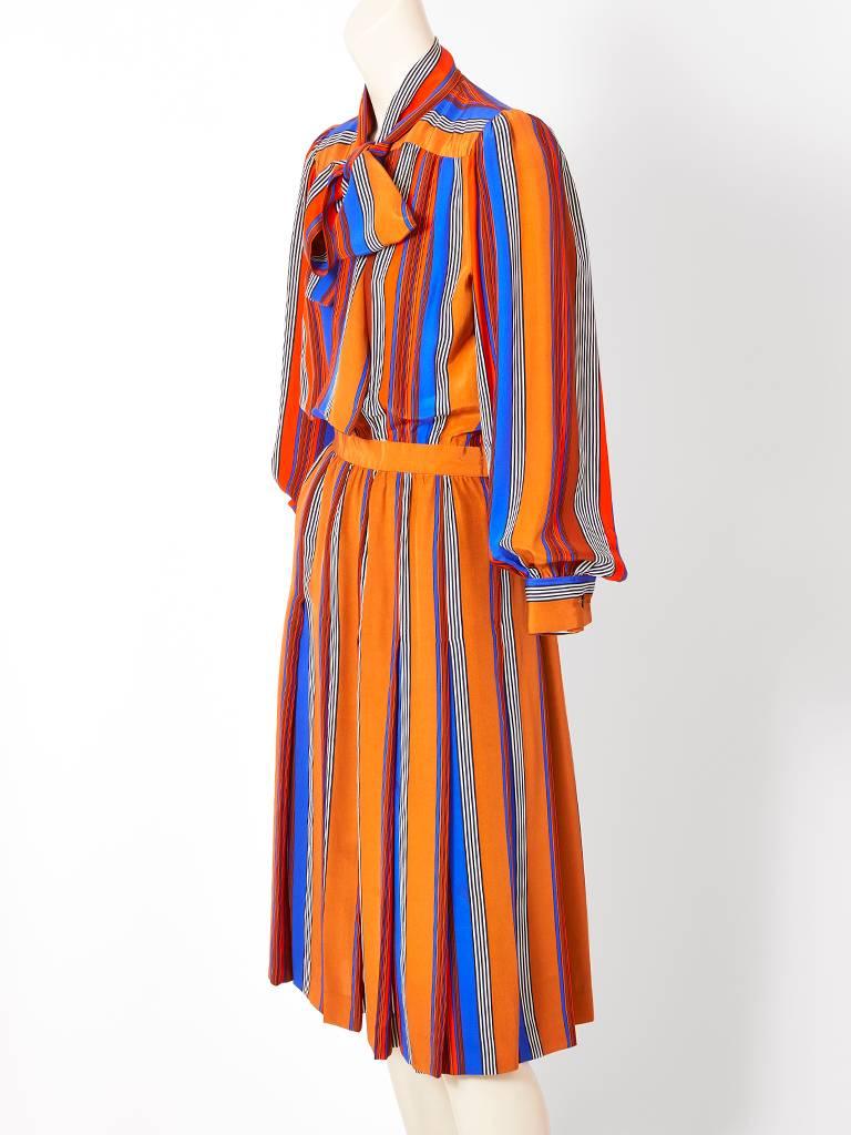 Yves Saint Laurent, Rive Gauche, silk, long sleeve 