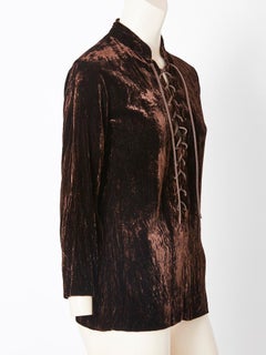 Yves Saint Laurent Panné Velvet Saharienne