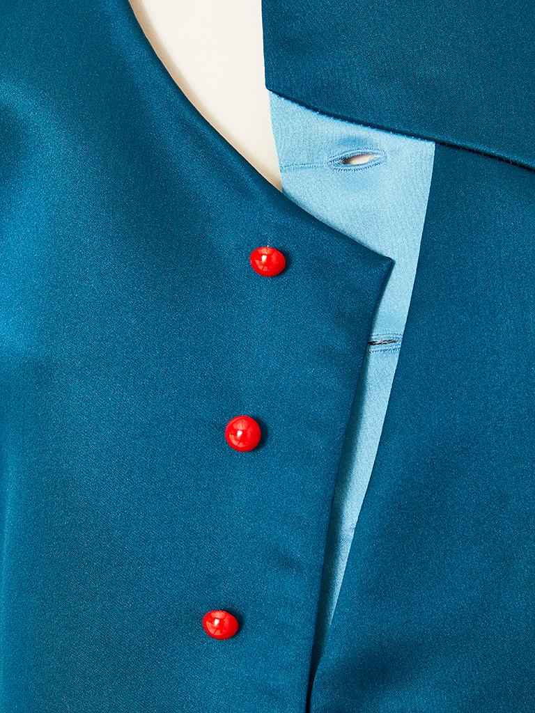 Geoffrey Beene Duchess Satin Evening Jacket In Excellent Condition In New York, NY