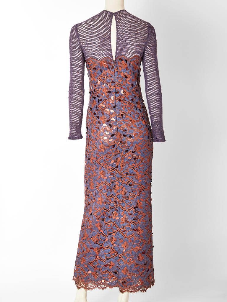 Geoffrey Beene Multi Textured Evening Gown 1