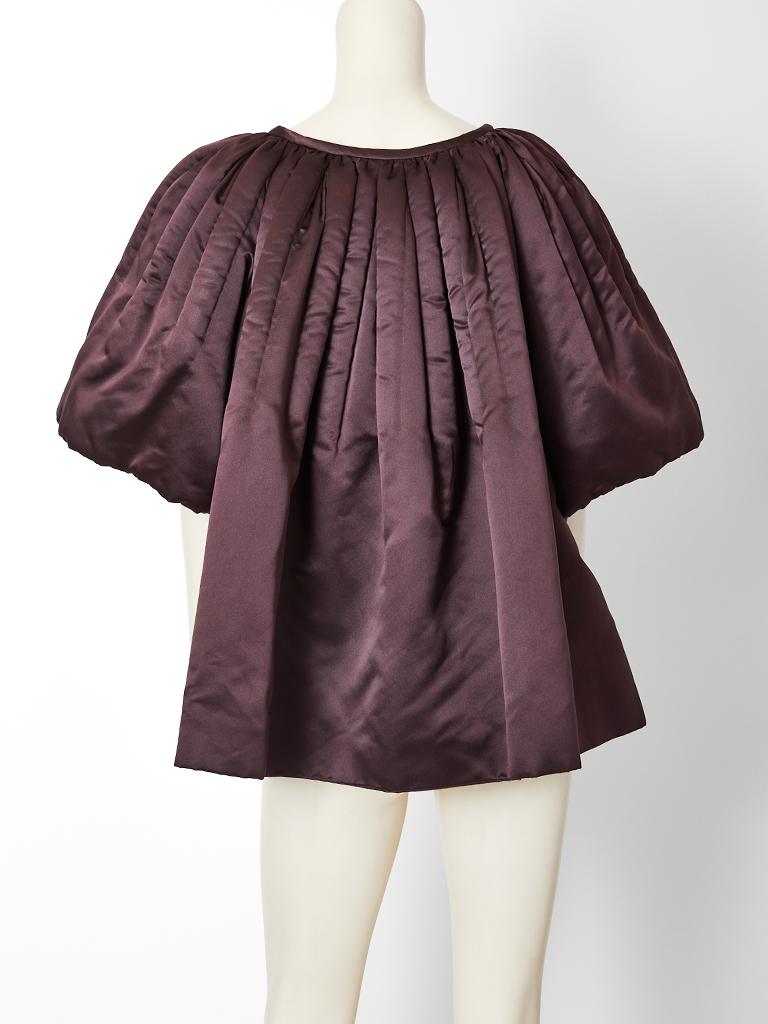 Galanos Duchess Satin Evening Jacket In Excellent Condition In New York, NY