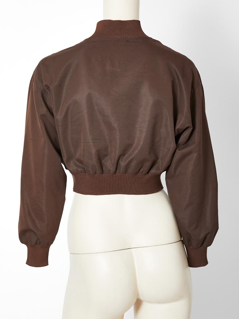 Women's Hermes Silk Bomber Jacket