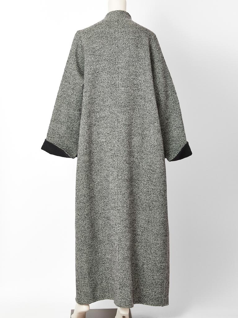 Geoffrey Beene Tweed Maxi Coat In Excellent Condition In New York, NY