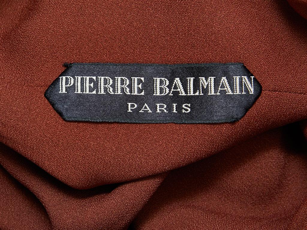 Pierre Balmain Couture Day Dress In Excellent Condition In New York, NY