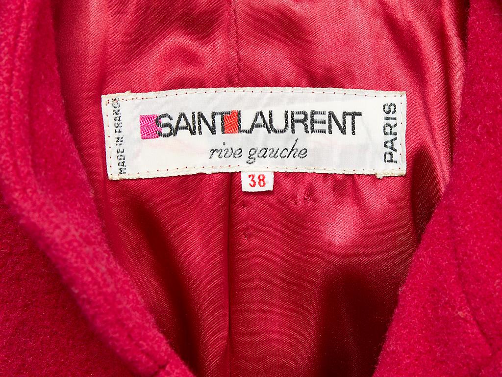 Yves Saint Laurent Rive Gauche Wool Boucle Coat 1