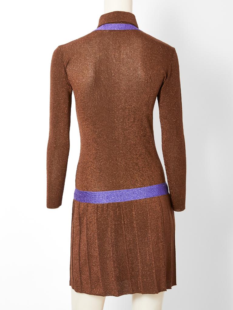 Emanuelle Khanh for Missoni Lurex Knit Dress C. 1966 1