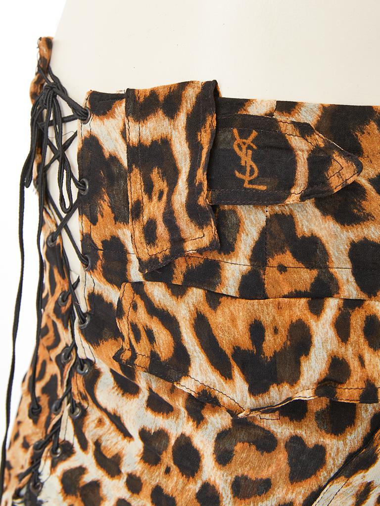 Women's Tom Ford YSL Leopard Pattern Pants