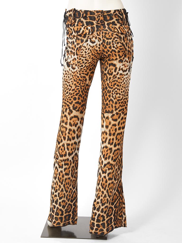 Tom Ford YSL Leopard Pattern Pants 1