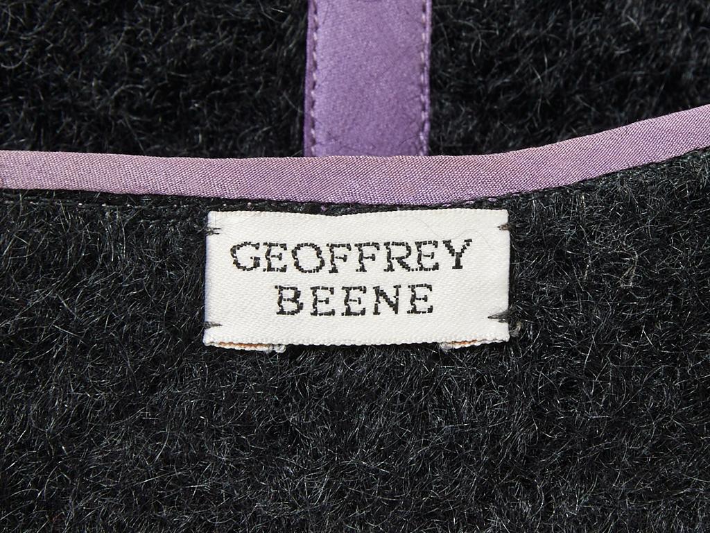 Geoffrey Beene Mohair Striped Bolero In Excellent Condition In New York, NY