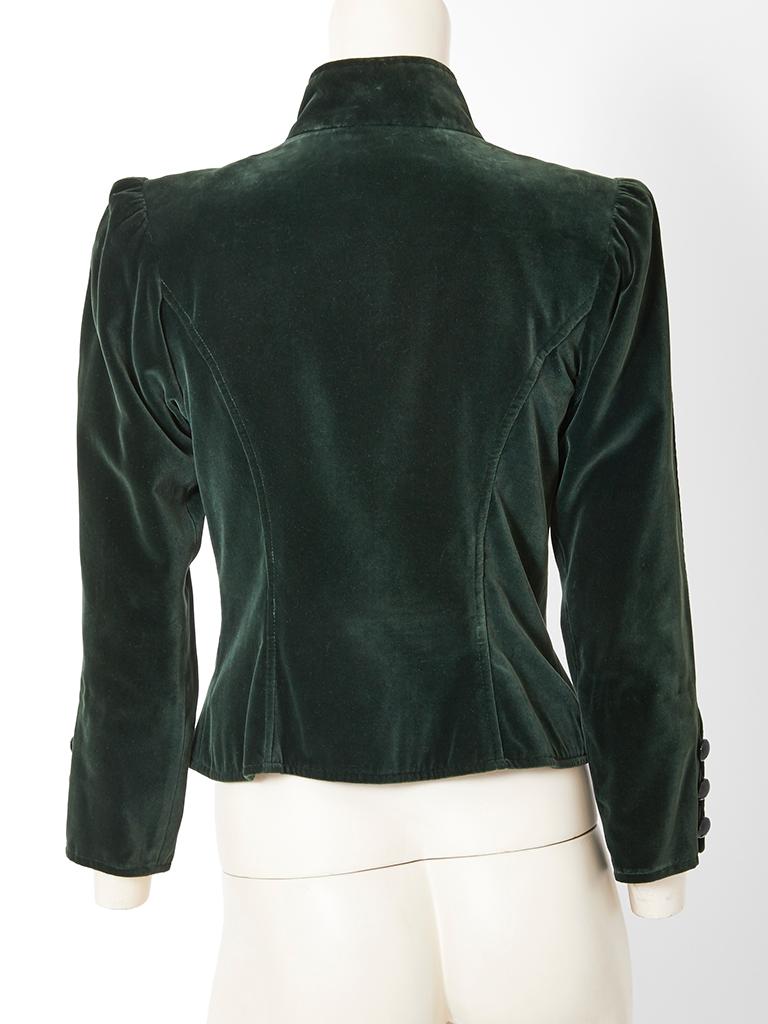 Women's Yves Saint Laurent Rive Gauche Velvet Jacket 