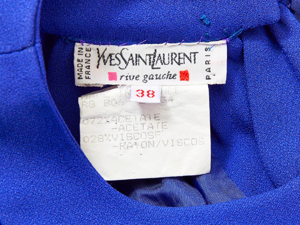 Yvest Saint Laurent Rive Gauche Halter Neck Evening Gown In Excellent Condition In New York, NY