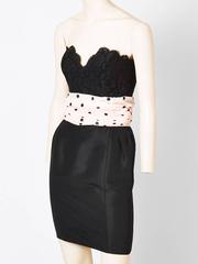 Chanel Lace and Taffeta Cocktail Dress