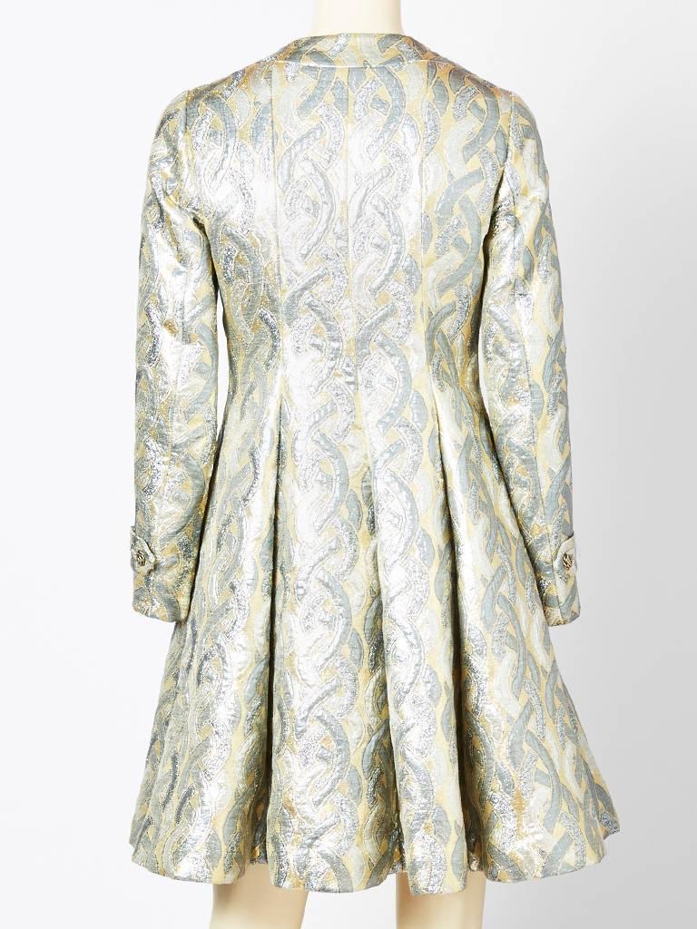 Galanos Brocade Coat Dress In Excellent Condition In New York, NY