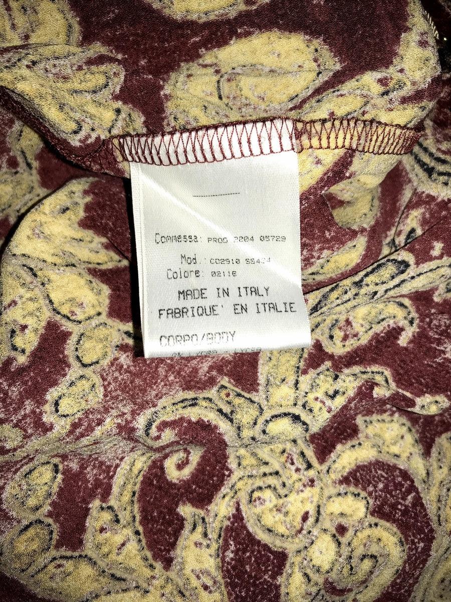 ROBERTO CAVALLI F/W 2004 Burgunder Barock besticktes Maxikleid Neu Mit Tags im Angebot 7