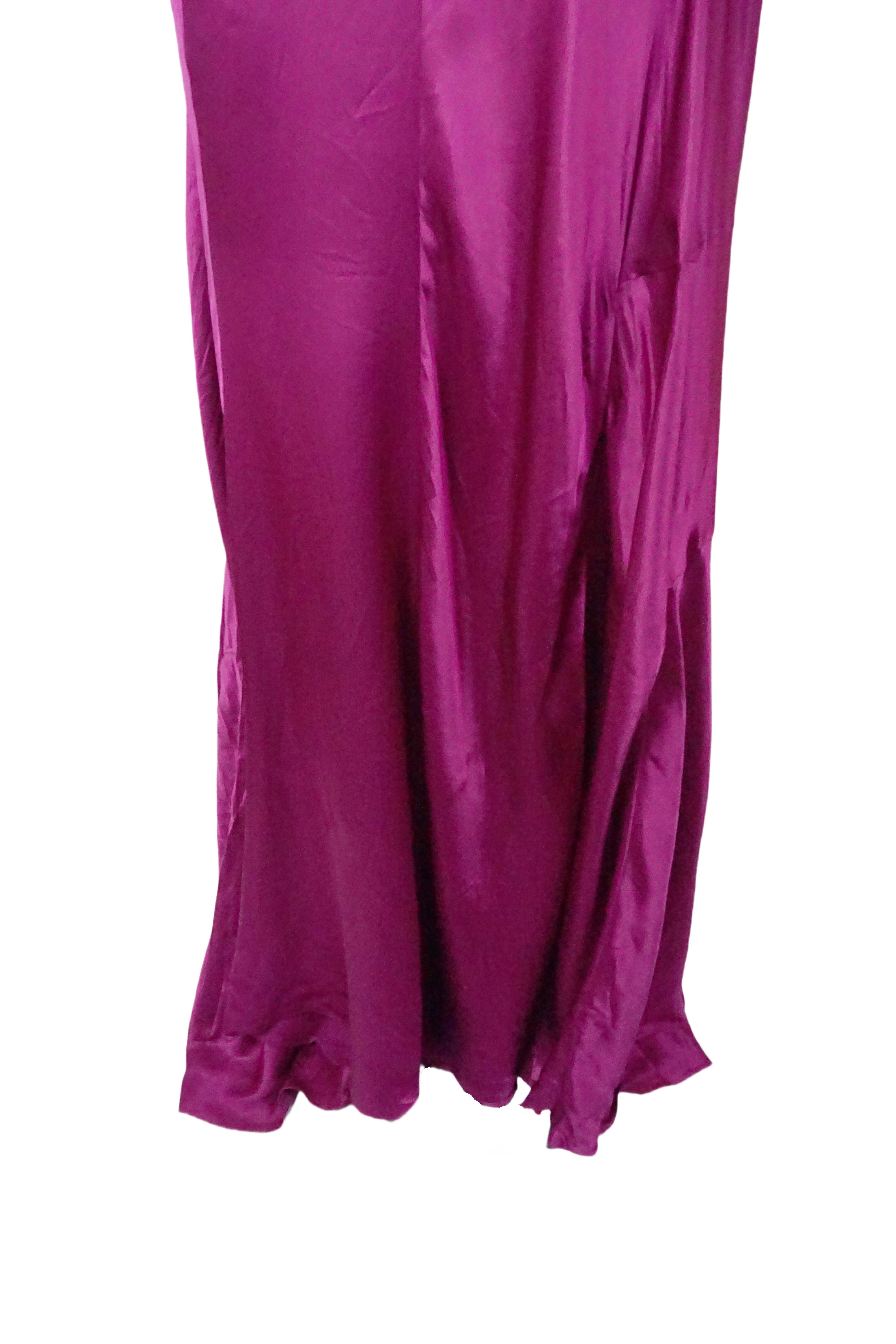 Robe en satin fuchsia à une épaule Yves Saint Laurent By Tom Ford S/s 2008 en vente 6