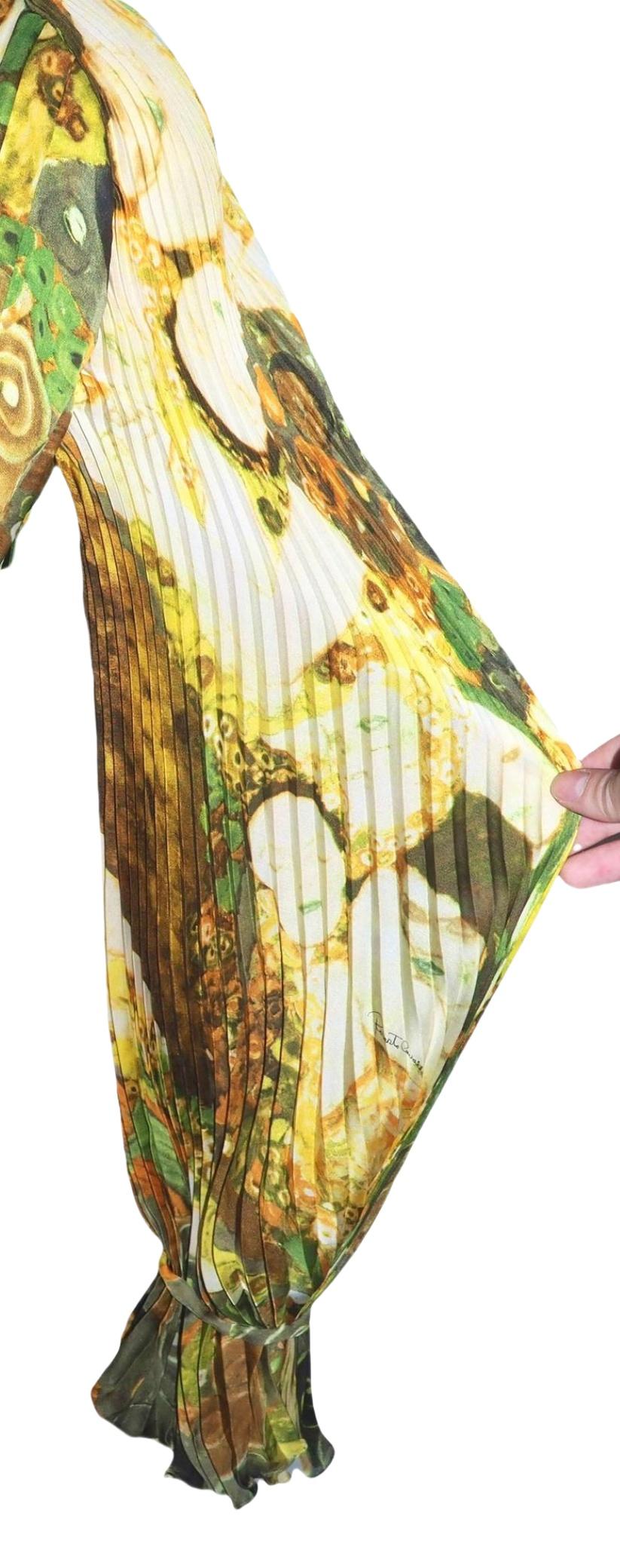 Ensemble deux pièces ROBERTO CAVALLI F/H 2005 GUSTAV KLIMT imprimé Art nouveau en vente 3