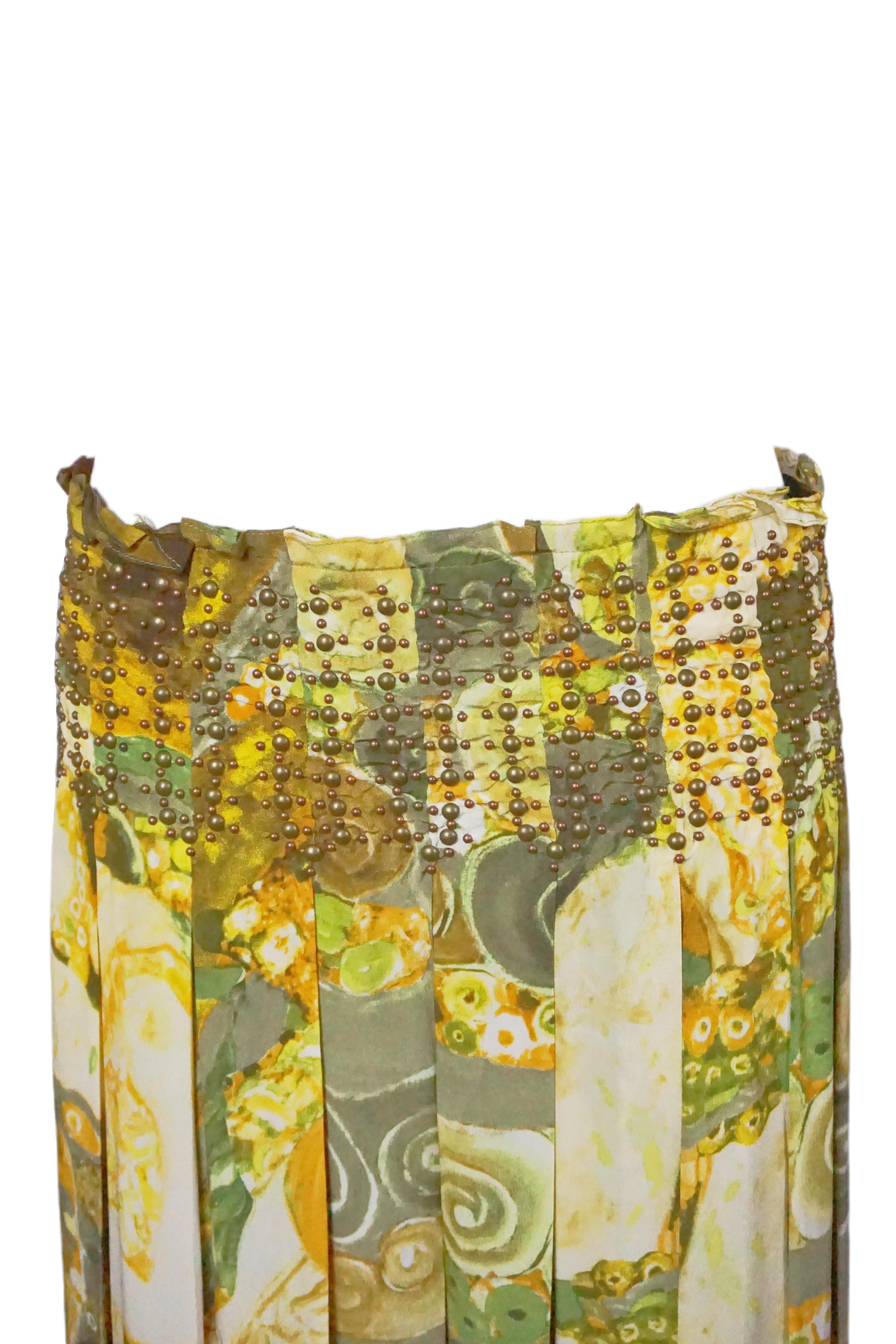 Ensemble deux pièces ROBERTO CAVALLI F/H 2005 GUSTAV KLIMT imprimé Art nouveau en vente 4
