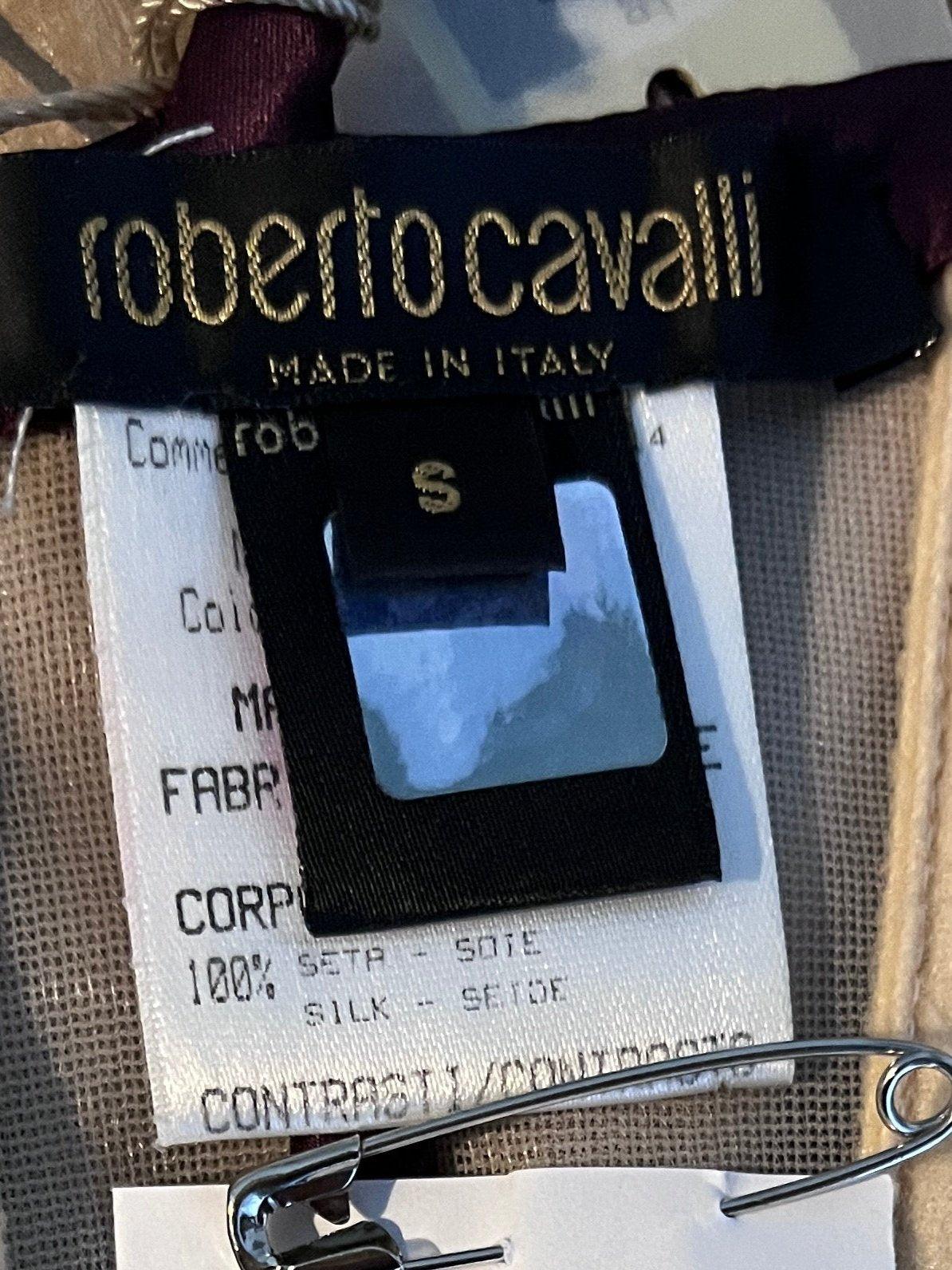 ROBERTO CAVALLI F/H 2004 - Robe à volants et à lacets dans le dos - Violet en vente 5