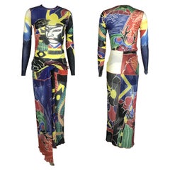 JEAN PAUL GAULTIER S/s 1999 Japanese Kabuki Samurai Mesh Set