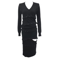 DOLCE & GABANNA D&G F/w 2003 Asymmetric Buttoned Up Multi way Dress