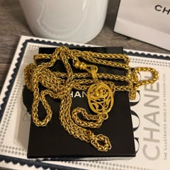 Chanel Vintage Gold CC Chain Long Necklace