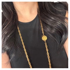 Chanel Vintage Gold 31 Rue Cambon Coin Chain Necklace