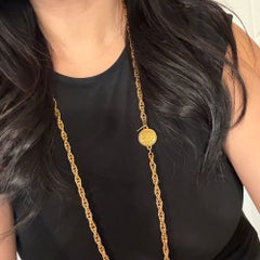 Chanel Vintage Gold 31 Rue Cambon Coin Chain Necklace