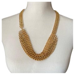 CHANEL Vintage Gold Multi-strand Necklace