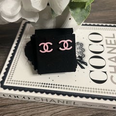 CHANEL Classic Pink Mini CC Earrings