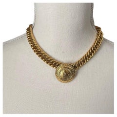 Chanel Vintage Rue 31 CC Pendant Collar Necklace